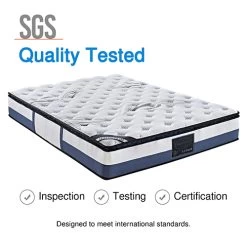 Single Mattress Latex Pillow Top Pocket Spring Foam Medium Firm Bed -Furniture Shop V43 MAT LPTN S 06 2