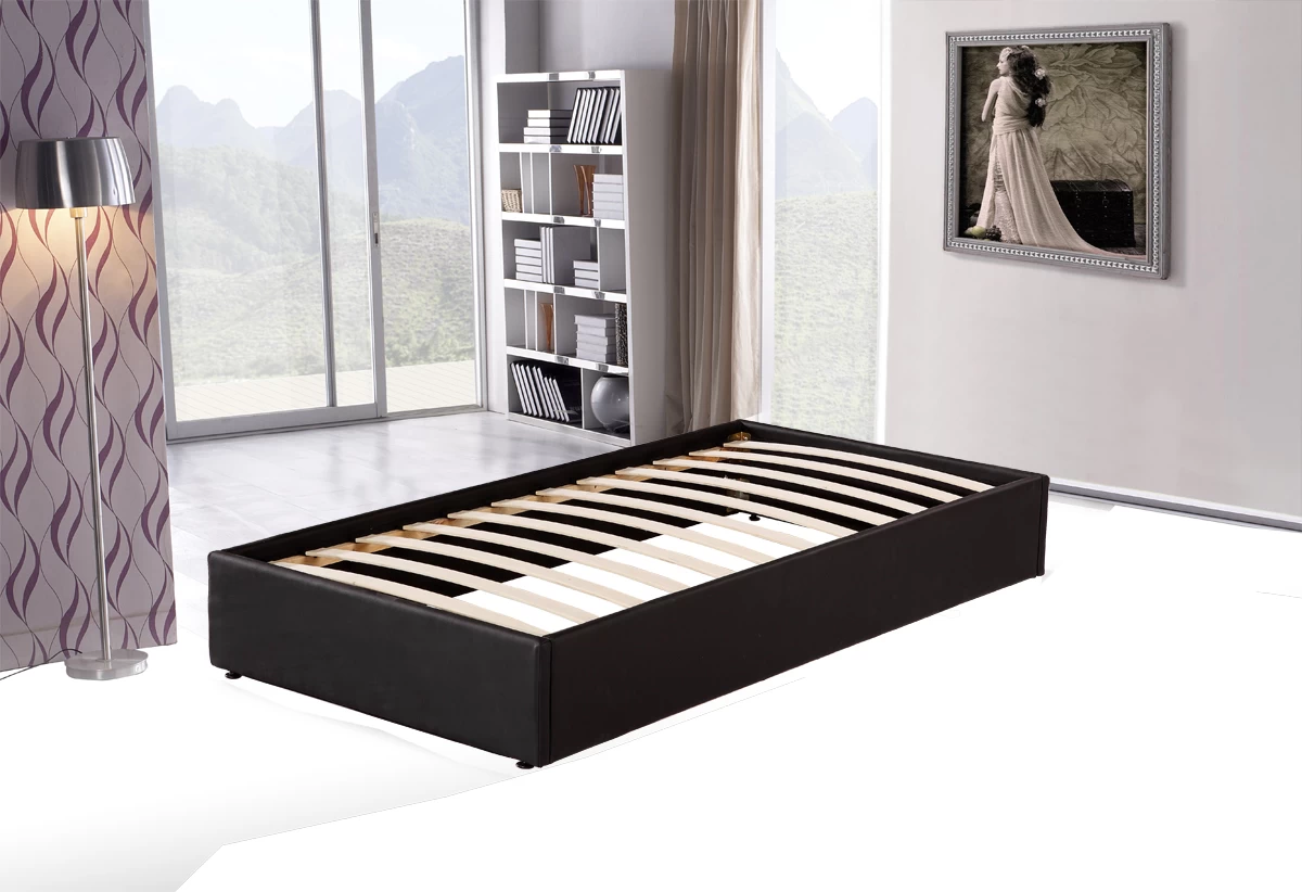 PU Leather Single Bed Ensemble Frame 3 PU Leather Single Bed Ensemble Frame