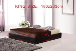 PU Leather King Bed Ensemble Frame -Furniture Shop V63 768055 07 7