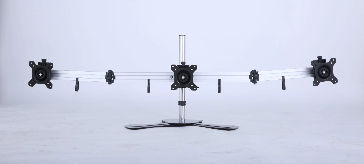 Triple Tilt LCD Monitor Mount Freestanding Desktop Stand 5 Triple Tilt LCD Monitor Mount Freestanding Desktop Stand - Image 3