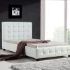 King Single PU Leather Deluxe Bed Frame White 1 King Single PU Leather Deluxe Bed Frame White -Furniture Shop V63 819253 01 8