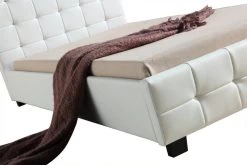 King Single PU Leather Deluxe Bed Frame White 9 King Single PU Leather Deluxe Bed Frame White -Furniture Shop V63 819253 03 8