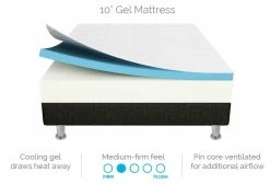 Palermo Single 25cm Gel Memory Foam Mattress – Dual-Layered – CertiPUR-US Certified -Furniture Shop V63 821921 04 6