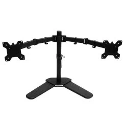 Furniture Shop 28 13″-27″ Dual Screen Monitor Stand TV Bracket Computer Display Desk Mount Holder