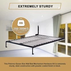 Palermo Queen Size Wall Bed Mechanism Hardware Kit Diamond Edition -Furniture Shop V63 825641 24656 03