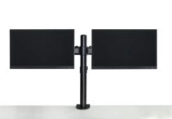 Dual LCD Monitor Desk Mount Stand Adjustable Fits 2 Screens Up To 27″