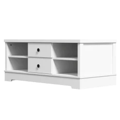 Margaux White Coastal Style Coffee Table With Drawers -Furniture Shop V80 CCO CT122 WHT 04 8