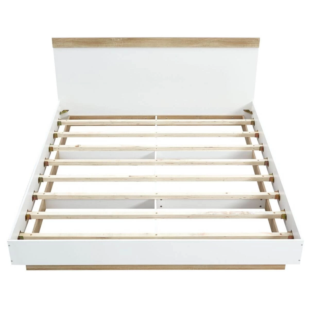 Aiden Industrial Contemporary White Oak Bed Frame King Size 5 Aiden Industrial Contemporary White Oak Bed Frame King Size - Image 3