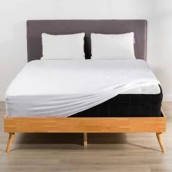 Better Dream 100% Organic Bamboo Fitted Bed Sheet Set A White