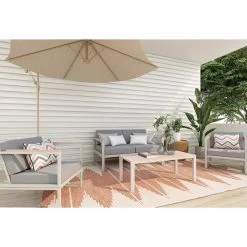 Dolly 4 Seater Aluminium Outdoor Sofa Set -Furniture Shop V80 Daisy SOFA 02 5 5