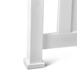 Double Size Wooden Bed Frame – White -Furniture Shop WBED D 004D 137 AB 05