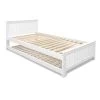 Artiss Wooden Trundle Bed Frame Timber Slat King Single Size White 2 Artiss Wooden Trundle Bed Frame Timber Slat King Single Size White -Furniture Shop WBED D 03KS 107 AB 00