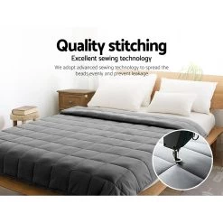 Giselle Bedding 7KG Cotton Weighted Gravity Blanket Deep Relax Adult 17 Giselle Bedding 7KG Cotton Weighted Gravity Blanket Deep Relax Adult -Furniture Shop WBLANKET CT 7KG 07