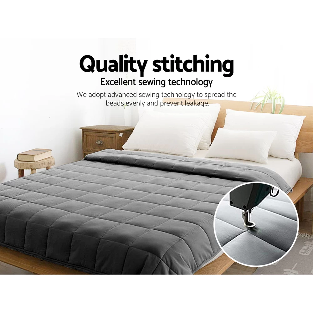 Giselle Bedding 7KG Cotton Weighted Gravity Blanket Deep Relax Adult 10 Giselle Bedding 7KG Cotton Weighted Gravity Blanket Deep Relax Adult - Image 8