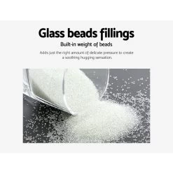 Giselle Bedding 7KG Cotton Weighted Gravity Blanket Relaxing Calming Adult Light Grey -Furniture Shop WBLANKET CT 7KG LGY 05