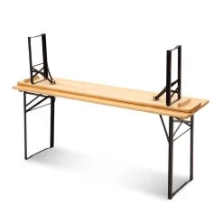 Artiss Wooden Outdoor Foldable Bench Set – Natural -Furniture Shop WOOD B BTS 178462 NT AB 05