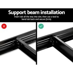 Giantz 2X0.9M Warehouse Shelving Garage Storage Racking Steel Metal Shelves -Furniture Shop WR E 9X18 GVN BKX2 05