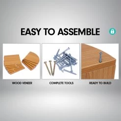 5-Tier Corner Wall Shelf Display Storage Shelves – Beech 9 5-Tier Corner Wall Shelf Display Storage Shelves – Beech -Furniture Shop WSH KLN BCH 2