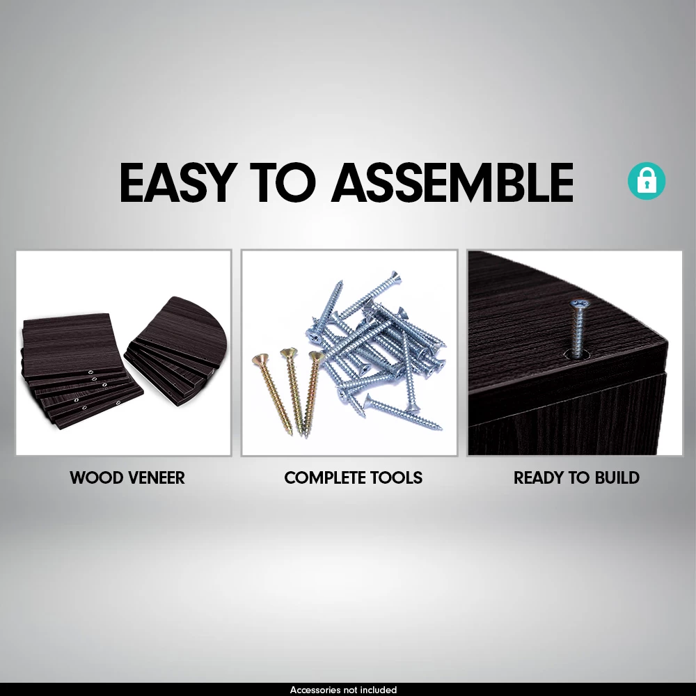 5-Tier Corner Wall Shelf Display Storage Shelves – Black 5 5-Tier Corner Wall Shelf Display Storage Shelves – Black - Image 3