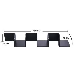 5-Tier Corner Wall Shelf Display Storage Shelves – Black 11 5-Tier Corner Wall Shelf Display Storage Shelves – Black -Furniture Shop WSH KLN BK 4