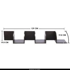 5-Tier Corner Wall Shelf Display Storage Shelves – Dark Brown -Furniture Shop WSH KLN DBN 4