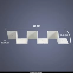 5-Tier Corner Wall Shelf Display Storage Shelves – White -Furniture Shop WSH KLN WH 4