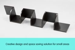 Zigzag Large Corner Wall Mount Display Shelf– Brown 11 Zigzag Large Corner Wall Mount Display Shelf– Brown -Furniture Shop WSH YA2 BRN f 2