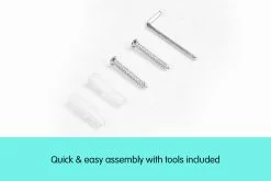 Zigzag Large Corner Wall Mount Display Shelf– White -Furniture Shop WSH YA2 WHT f 3