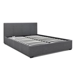 Artiss Queen Size Fabric And Wood Bed Frame Headborad – Grey -Furniture Shop bframe e nino q gy ab 03
