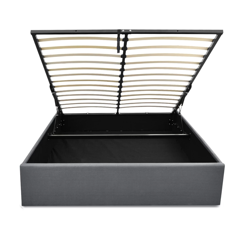 Artiss Queen Size Gas Lift Bed Frame Base With Storage Platform Fabric 5 Artiss Queen Size Gas Lift Bed Frame Base With Storage Platform Fabric - Image 3