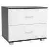Bedside Table With Drawers MDF – Black White 1 Bedside Table With Drawers MDF – Black White -Furniture Shop cbt 059 040 051 bkwh 1