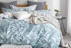 100% Cotton King Size 3pcs Ackley Blue Quilt Cover Set