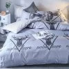 Queen Size Reindeer Grey Deer Pattern Quilt Cover Set (3PCS) -Furniture Shop ds lp0134q1