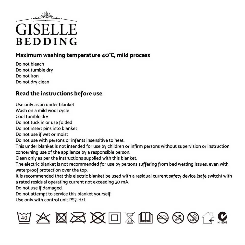 Giselle Bedding 3 Setting Fully Fitted Electric Blanket – Queen 9 Giselle Bedding 3 Setting Fully Fitted Electric Blanket – Queen - Image 7