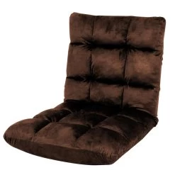 Adjustable Cushioned Floor Gaming Lounge Chair 100 X 50 X 12cm – Brown