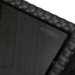 Gardeon 5 Piece Wicker Outdoor Dining Set – Black -Furniture Shop ff dining 5set bk 05