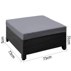 Gardeon 6 Piece Outdoor Wicker Sofa Set – Black -Furniture Shop ff monaco bk abcd 03