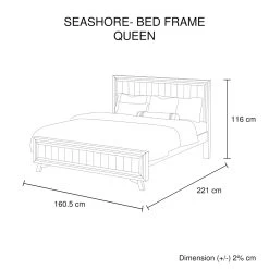 Seashore Queen Bed 13 Seashore Queen Bed -Furniture Shop infographic 25 1 3