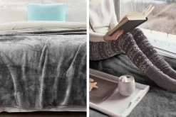 600GSM Double-Sided Queen Size Faux Mink Blanket – Pewter Silver 11 600GSM Double-Sided Queen Size Faux Mink Blanket – Pewter Silver -Furniture Shop mink sl f4