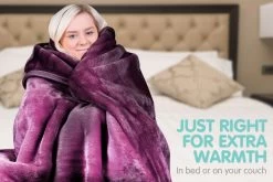 800GSM Heavy Double-Sided Faux Mink Blanket – Purple 9 800GSM Heavy Double-Sided Faux Mink Blanket – Purple -Furniture Shop mnkhv mv f2