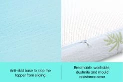 Cool GEL Memory Foam Mattress Topper – King Single 14 Cool GEL Memory Foam Mattress Topper – King Single -Furniture Shop mts top gel Kgs f 4