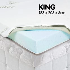 Cool GEL Memory Foam Mattress Topper – King -Furniture Shop mts top gel kn 1