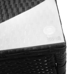 Gardeon 3 Piece Wicker Outdoor Furniture Set – Black -Furniture Shop odf bistro rattan bk 06