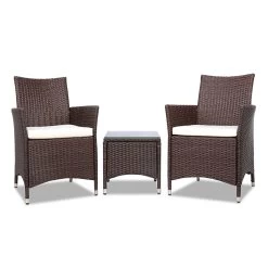 Gardeon 3 Piece Wicker Outdoor Furniture Set – Brown 12 Gardeon 3 Piece Wicker Outdoor Furniture Set – Brown -Furniture Shop odf bistro rattan br 02