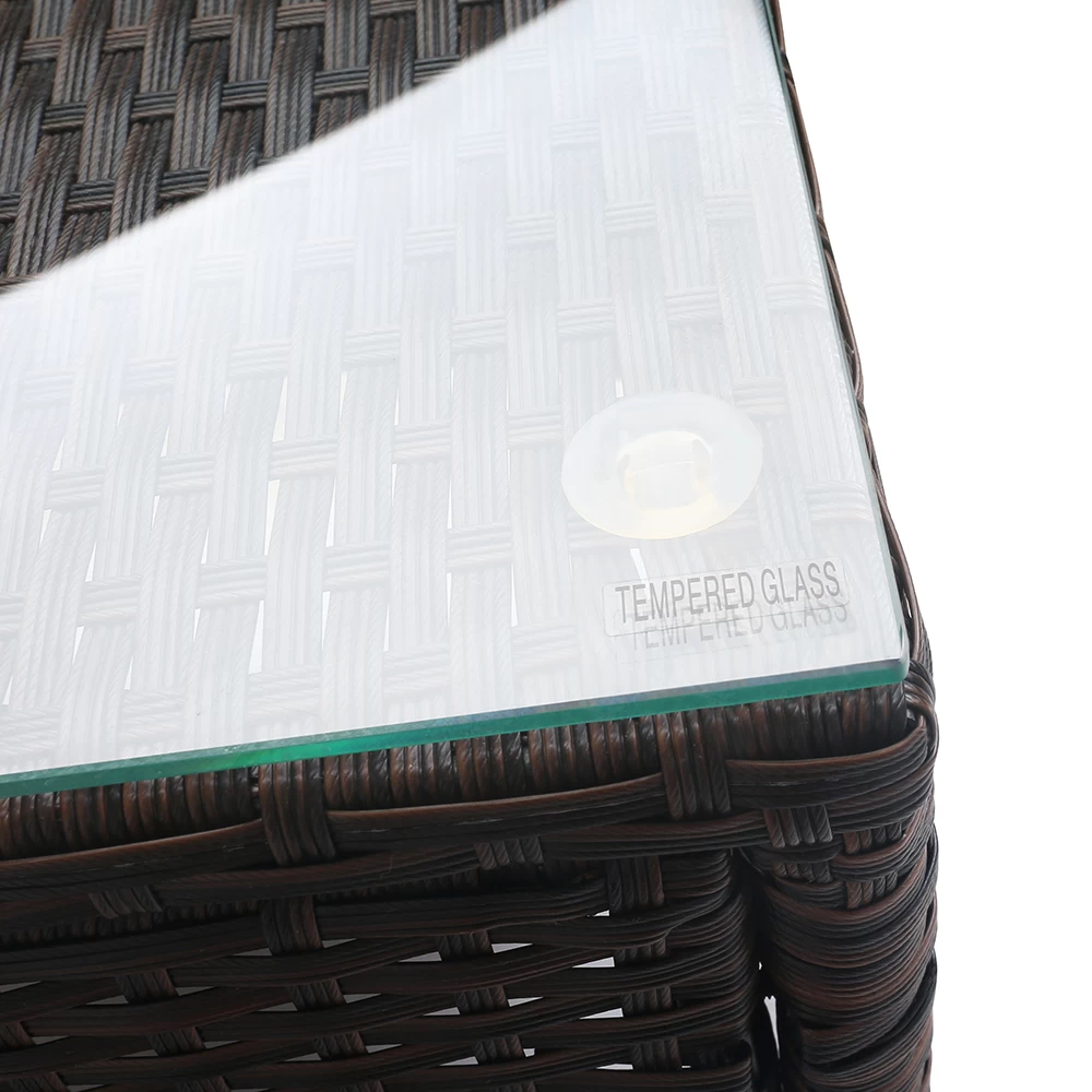 Gardeon 3 Piece Wicker Outdoor Furniture Set – Brown 9 Gardeon 3 Piece Wicker Outdoor Furniture Set – Brown - Image 7