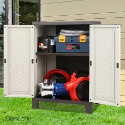 Giantz Outdoor Half Size Adjustable Cupboard -Furniture Shop osc cabi l2f 07