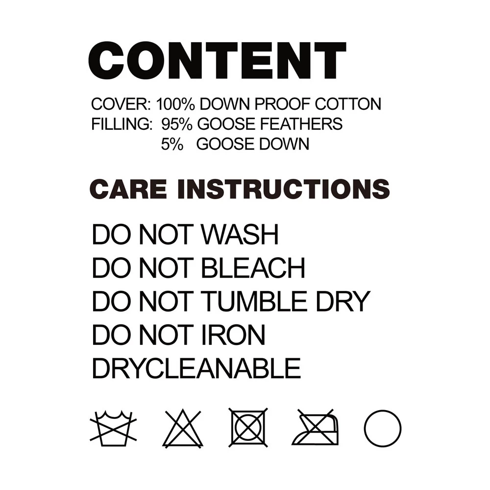 Giselle Bedding Set Of 2 Goose Feather And Down Pillow – White 11 Giselle Bedding Set Of 2 Goose Feather And Down Pillow – White - Image 9