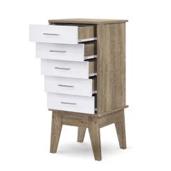 Slimboy 5 Chest Of Drawers Oak -Furniture Shop slimboy 2 4