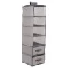 6 Shelf Storage With 2 Drawers – Cool Grey