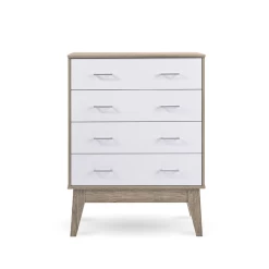 Tallboy Chest Of Drawer Oak -Furniture Shop tb2 4